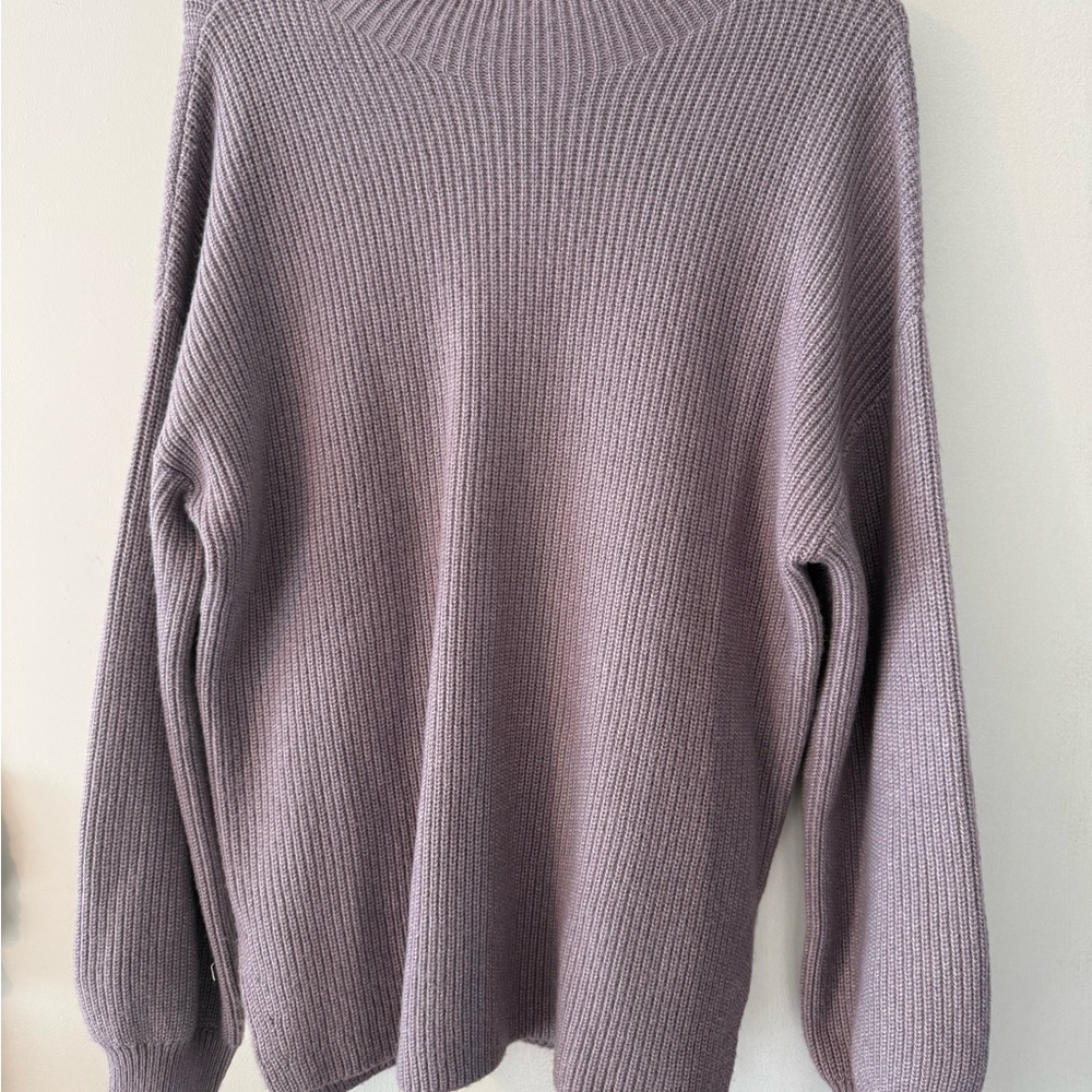 Cozy Lavender Knit Sweater